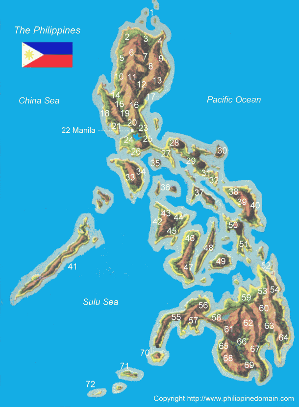 Philippines Map - Map of the Philippines